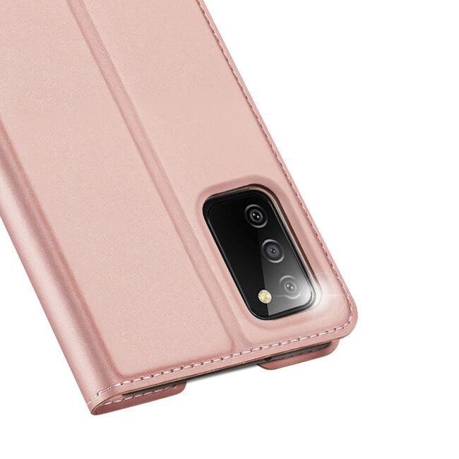 Samsung Galaxy A03s Hoesje - Dux Ducis Skin Pro Book Case - Rosé-Goud
