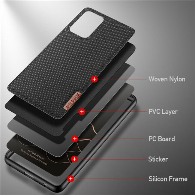 Samsung Galaxy A72 Hoesje - Fino Series - Back Cover - Donker Groen