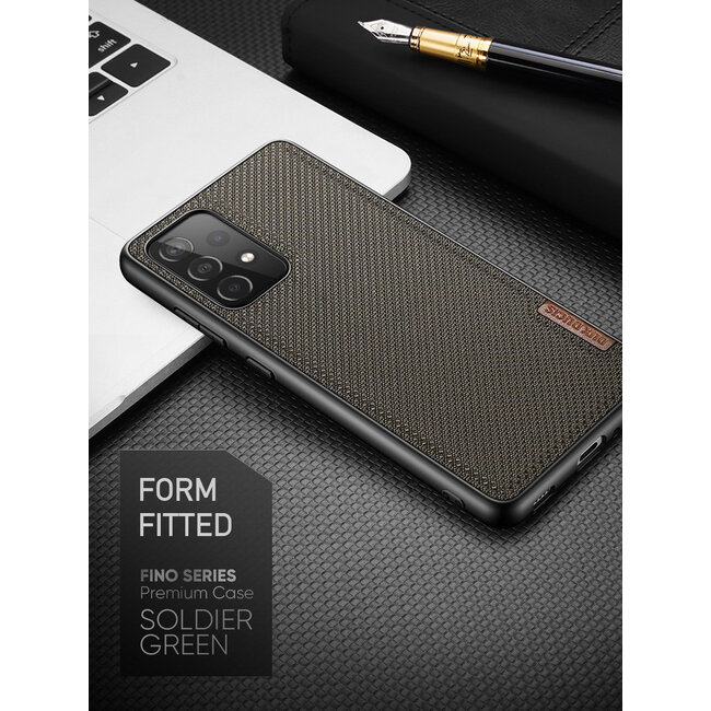 Samsung Galaxy A72 Hoesje - Fino Series - Back Cover - Donker Groen
