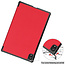 Case2go - Hoes voor de Lenovo Tab K10 10.3 Inch (2021) - Tri-Fold Book Case - Rood