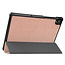 Case2go - Hoes voor de Lenovo Tab K10 10.3 Inch (2021) - Tri-Fold Book Case - Rosé-Goud