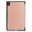 Case2go - Hoes voor de Lenovo Tab K10 10.3 Inch (2021) - Tri-Fold Book Case - Rosé-Goud