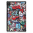 Case2go - Hoes voor de Lenovo Tab K10 10.3 Inch (2021) - Tri-Fold Book Case - Graffiti