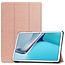 Case2go - Hoes voor de Huawei MatePad 11 Inch (2021) - Tri-Fold Book Case - Rosé-Goud