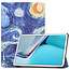 Case2go Huawei MatePad 11 Inch (2021) Hoes - Tri-Fold Book Case - Sterrenhemel