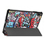 Case2go - Hoes voor de Huawei MatePad 11 Inch (2021) - Tri-Fold Book Case - Graffiti