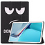 Case2go - Hoes voor de Huawei MatePad 11 Inch (2021) - Tri-Fold Book Case - Don't Touch Me