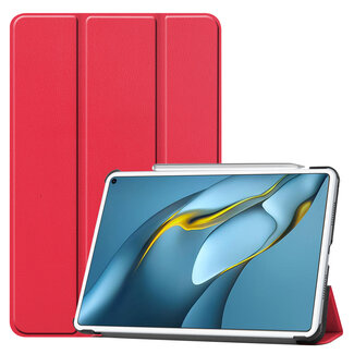 Case2go Huawei MatePad Pro 10.8 (2021) Hoes - Tri-Fold Book Case - Rood