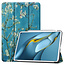 Case2go - Hoes voor de Huawei MatePad Pro 10.8 (2021) - Tri-Fold Book Case - Witte Bloesem