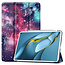 Case2go - Hoes voor de Huawei MatePad Pro 10.8 (2021) - Tri-Fold Book Case - Galaxy