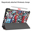 Case2go - Hoes voor de Huawei MatePad Pro 10.8 (2021) - Tri-Fold Book Case - Graffiti