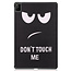 Case2go - Hoes voor de Huawei MatePad Pro 12.6 (2021) - Tri-Fold Book Case - Don't Touch Me