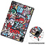 Case2go - Hoes voor de Huawei MatePad Pro 12.6 (2021) - Tri-Fold Book Case - Graffiti