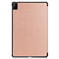 Case2go - Hoes voor de Huawei MatePad Pro 12.6 (2021) - Tri-Fold Book Case - Rosé-Goud