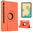 Case2go - Hoes voor de Samsung Galaxy Tab S7 (2020) - Draaibare Book Case + Screenprotector - 11 Inch - Oranje