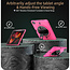 Case2go - iPad Pro 12.9 (2020/2021) Hoes - Hand Strap Armor - Rugged Case met schouderband - Magenta