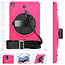 Case2go - Huawei MatePad T10s Hoes - Hand Strap Armor - Rugged Case met schouderband - 10.1 Inch - Magenta