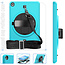 Case2go - Huawei MatePad T10s Hoes - Hand Strap Armor - Rugged Case met schouderband - 10.1 Inch - Licht Blauw