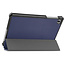 Case2go - Hoes voor de Samsung Galaxy Tab A7 Lite (2021) - Tri-Fold Book Case + Screenprotector - Donker Blauw