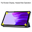 Case2go - Hoes voor de Samsung Galaxy Tab A7 Lite (2021) - Tri-Fold Book Case + Screenprotector - Donker Blauw