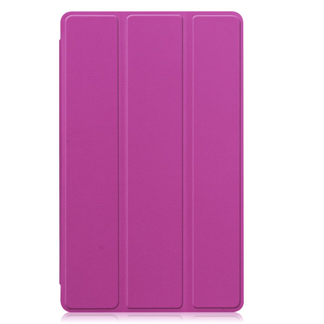 Case2go - Hoes voor de Samsung Galaxy Tab A7 Lite (2021) - Tri-Fold Book Case + Screenprotector - Paars