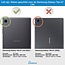 Case2go - Hoes voor de Samsung Galaxy Tab A7 Lite (2021) - Tri-Fold Book Case + Screenprotector - Grijs