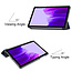 Case2go - Hoes voor de Samsung Galaxy Tab A7 Lite (2021) - Tri-Fold Book Case + Screenprotector - Rood
