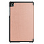 Case2go - Hoes voor de Samsung Galaxy Tab A7 Lite (2021) - Tri-Fold Book Case + Screenprotector - Rosé Goud