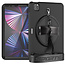 Case2go - iPad Pro 2021 Hoes - Hand Strap Armor - Rugged Case met schouderband - 11 Inch - Zwart