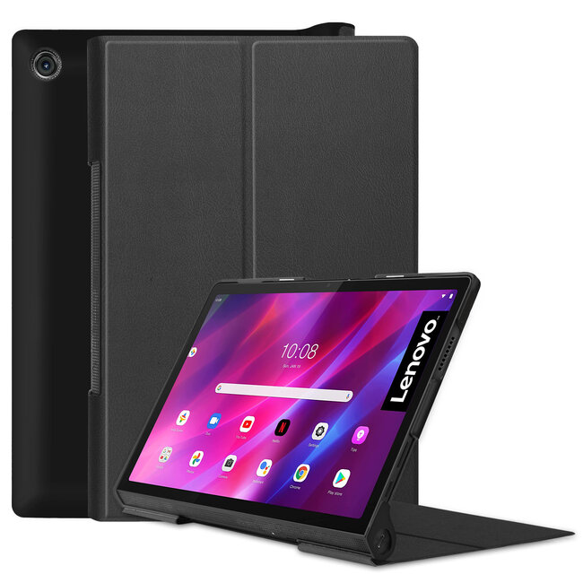 Case2go - Hoes voor de Lenovo Yoga Tab 11  (2021) - Tri-Fold Book Case - Zwart