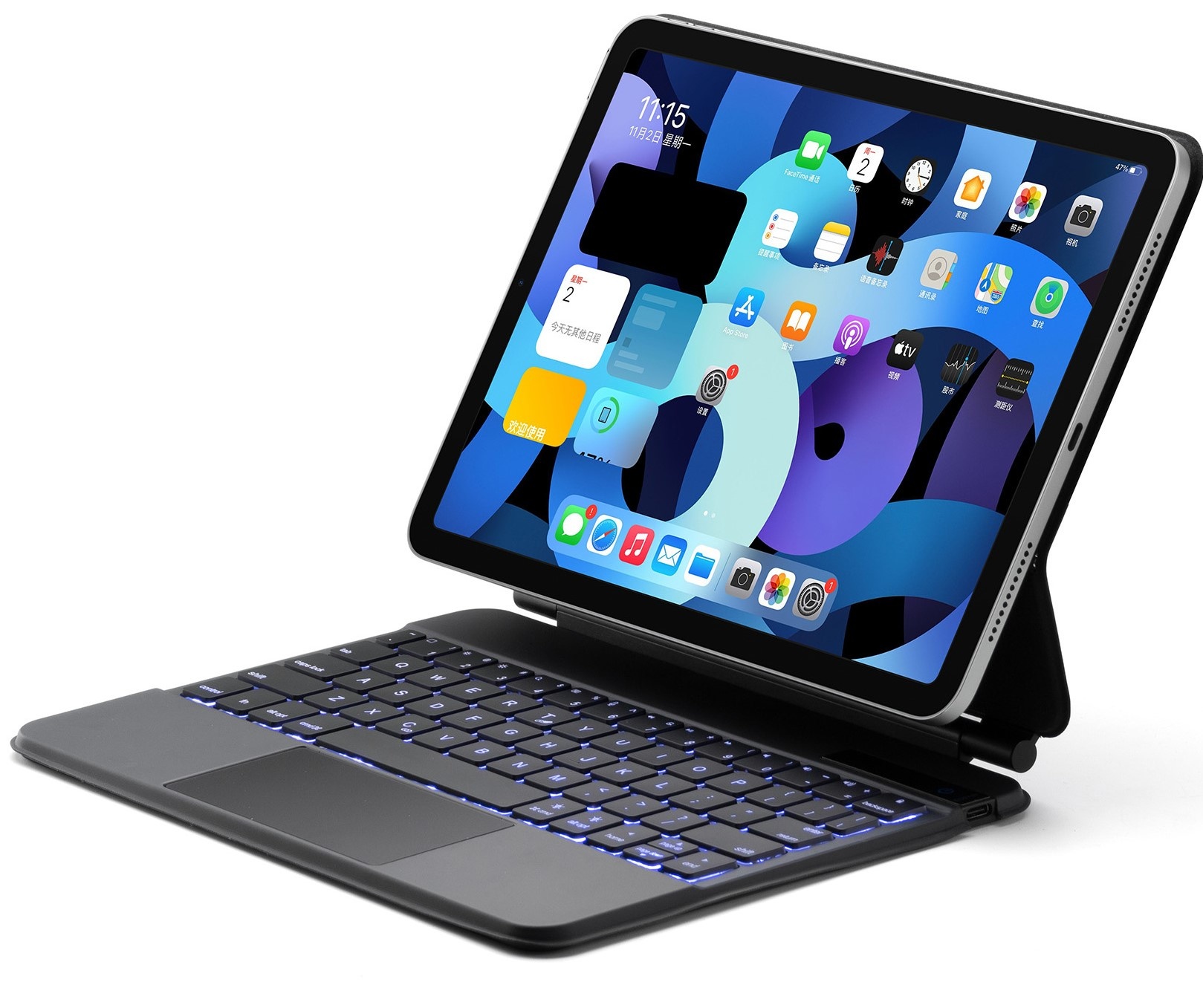 vloot verkoper grijnzend iPad Air 10.9 (2020) case - Bluetooth Toetsenbord hoes - met Touchpad |  Case2go.nl