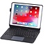 Case2go - iPad 10.2 inch 2019 / 2020 / 2021 case - Bluetooth Toetsenbord hoes - met Touchpad & Toetsenbordverlichting - Zwart