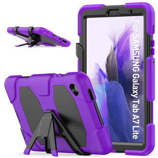 Case2go Samsung Galaxy Tab A7 Lite Hoes - Extreme Armor Case - Paars