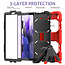 Case2go - Hoes voor Samsung Galaxy Tab A7 Lite - Extreme Armor Case - Rood