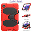 Case2go - Hoes voor Samsung Galaxy Tab A7 Lite - Extreme Armor Case - Rood