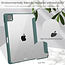 Case2go - iPad Pro 2021 (12.9 Inch) Hoes - Tri-fold Back Cover - Met Pencil Houder - Donker Groen