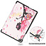 Case2go - Hoes voor de Huawei MatePad T 10S  (10.1 Inch) Hoes - Tri-Fold Book Case - Flower Fee