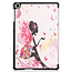 Case2go - Hoes voor de Huawei MatePad T 10S  (10.1 Inch) Hoes - Tri-Fold Book Case - Flower Fee