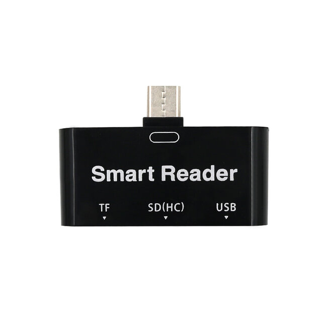Case2go - SD Kaartlezer USB Type-C voor Micro SD kaart - Geschikt voor Telefoon, PC en Tablet met USB Type-C aansluiting - Zwart