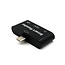 Case2go - SD Kaartlezer USB Type-C voor Micro SD kaart - Geschikt voor Telefoon, PC en Tablet met USB Type-C aansluiting - Zwart