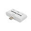 Case2go - SD Kaartlezer USB Type-C voor Micro SD kaart - Geschikt voor Telefoon, PC en Tablet met USB Type-C aansluiting - Wit