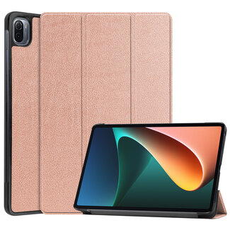 Case2go Xiaomi Mi Pad 5 / 5 Pro Hoes - Tri-Fold Book Case - Rose Goud