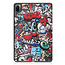 Case2go - Hoes voor de Xiaomi Mi Pad 5 / 5 Pro - Tri-Fold Book Case - Graffiti