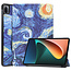 Case2go Xiaomi Mi Pad 5 / 5 Pro Hoes - Tri-Fold Book Case - Sterrenhemel