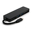 Case2go - USB Splitter & SD Kaartlezer - USB Hub 3.0 - 2 Poorten - USB-C aansluiting - Aluminium - Zwart