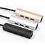 Case2go - USB Splitter - USB Hub 3.0 - 4 Poorten - USB 3.0 aansluiting - Aluminium - Zilver