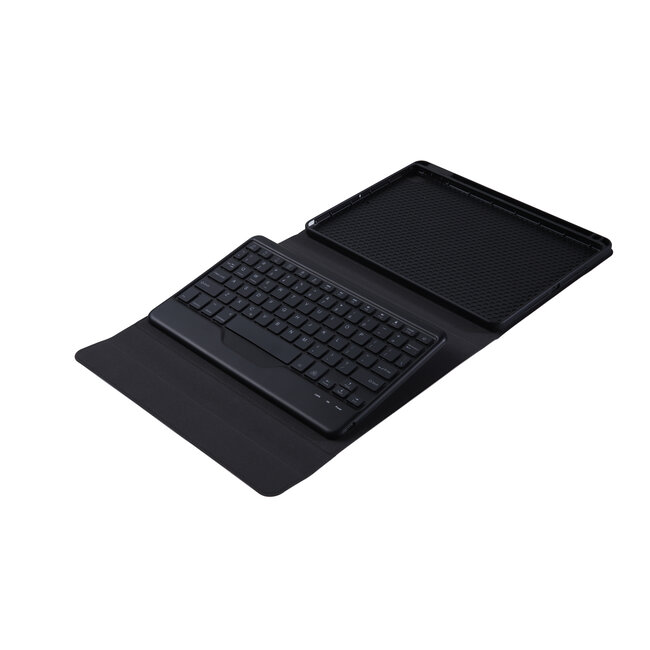 Case2go - iPad 10.2 inch 2019 / 2020 / 2021Draadloze Bluetooth Toetsenbord Hoes met RGB verlichting en Stylus Pen Houder - Zwart