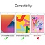 Case2go - iPad Pro en Air 10.5 inch 2017/2019 Draadloze Bluetooth Toetsenbord Hoes met Stylus Pen Houder - Regenboog