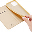 Hoesje voor iPhone 13 Mini Hoesje - Dux Ducis Skin Pro Book Case - Goud