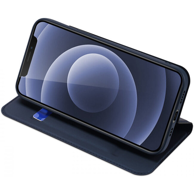 Hoesje voor iPhone 13 Pro Max - Dux Ducis Skin Pro Book Case - Donker Blauw